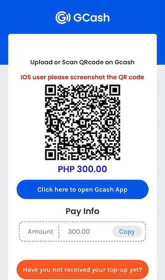 Step 5: open the GCash app and make a payment by scanning the QR code.